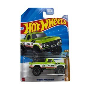 Hot Wheels ’70 Dodge Power Wagon Green HW Dirt 2023 2/10 Off Road Mopar Truck